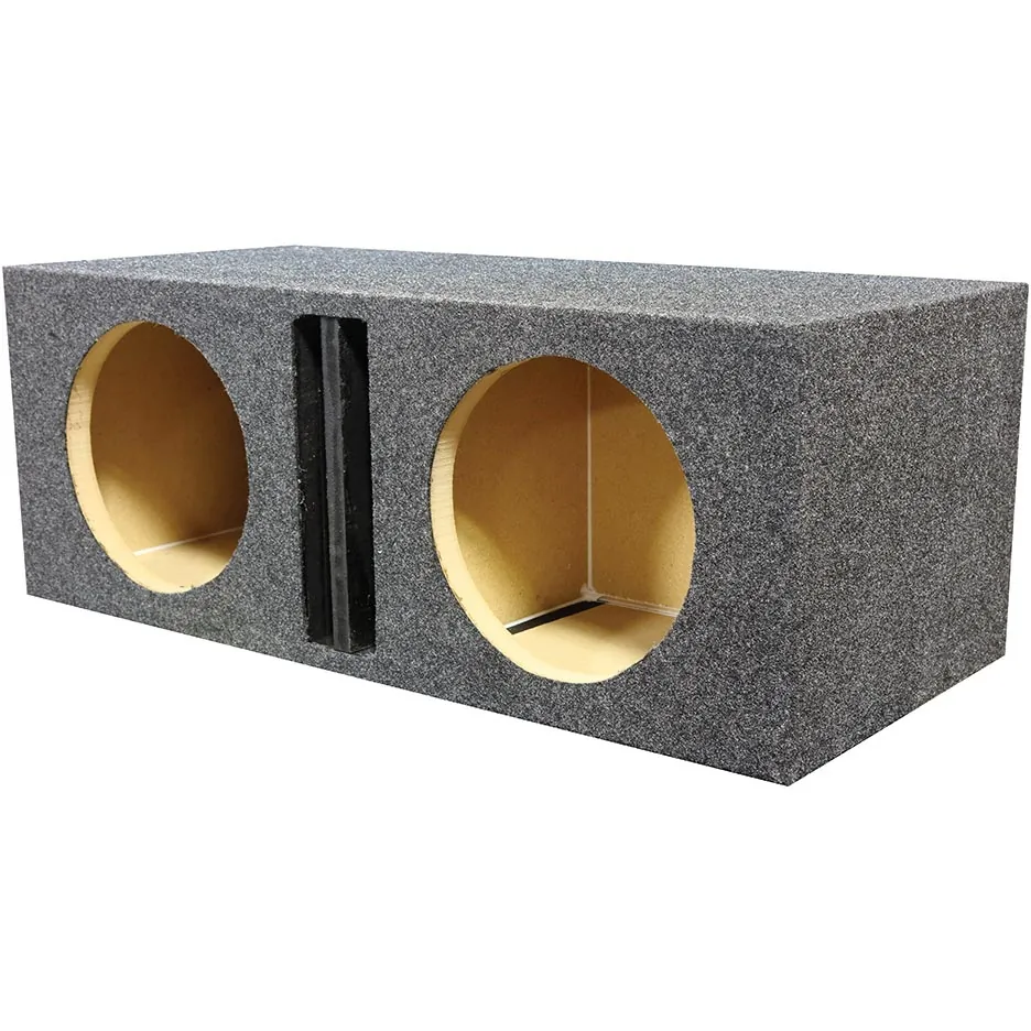 Qpower QHD212VDIV — Qpower Dual 12" Ported Heavy Duty Subwoofer Enclosure