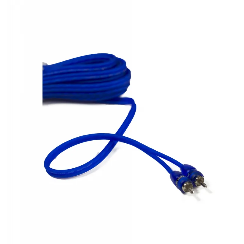 STINGER SSRCB6 — STINGER 6FT Blue Comp Series Twisted RCA Cable