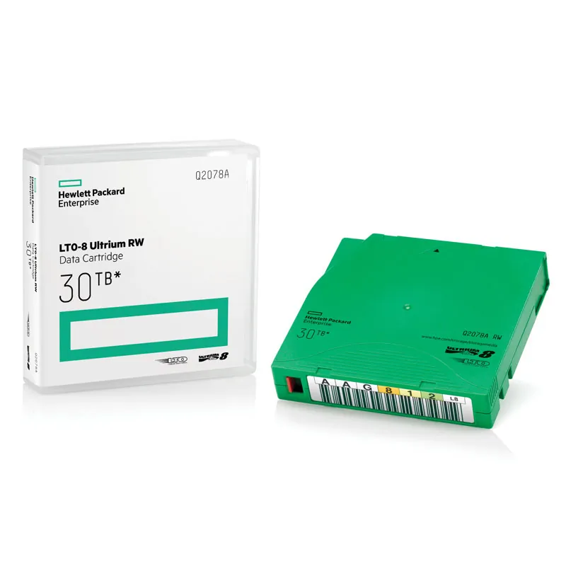 HPE Q2078AN — HP LTO Ultrium-8 TAA Compliant Tape, 30TB, 20-Pack
