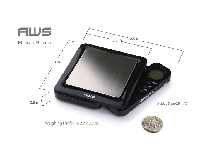 American Weigh Scales-BLADE1KGBLK