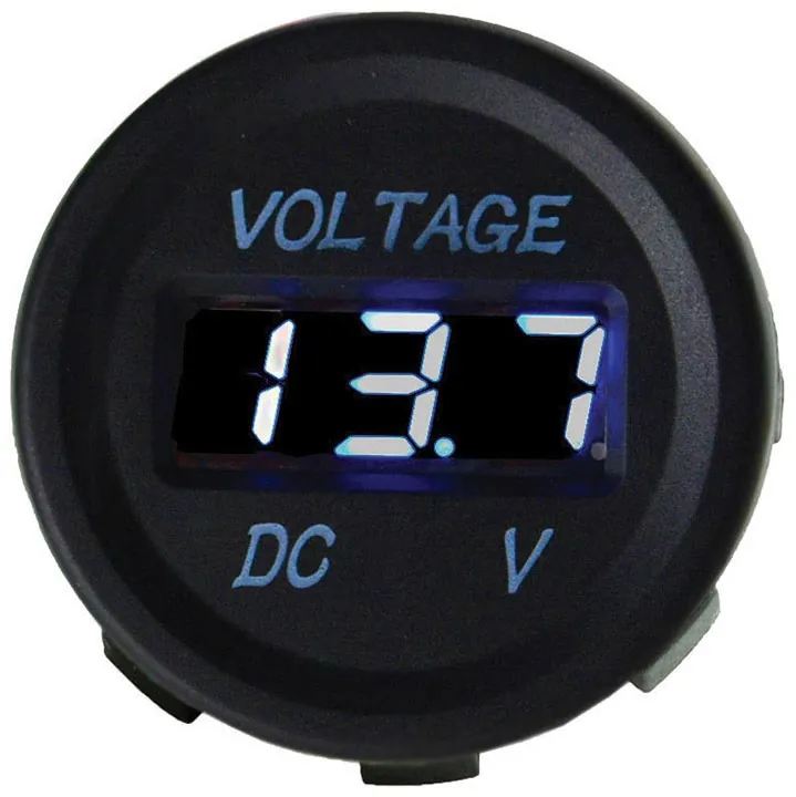 Nippon Labs ISLDDVS12 — Nippon Digital Voltmeter Socket with Blue LED Display