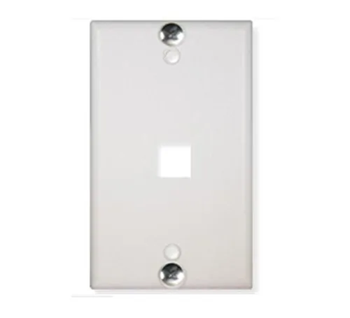 Cablesys ICC-IC107FFWWH — ICC ICC-IC107FFWWH Wall Plate, Phone, Flush, 1-port, White