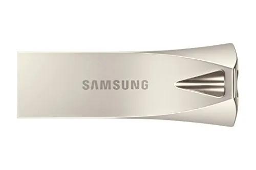 SAMSUNG MUF-256BE3/AM — Samsung USB 3.1 Flash Drive BAR Plus 256GB Champagne Silver - 256 GB - USB 3.1 - Champagne Silver