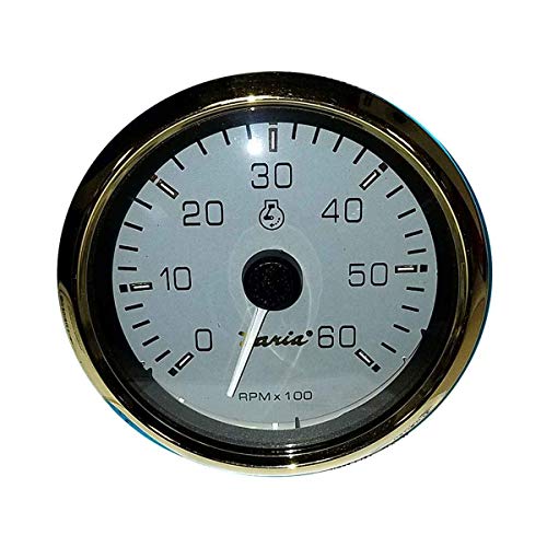 Faria Beede Instruments 34507 - Faria 4 Tachometer (Gas) Inboard & IO - Signature Gold