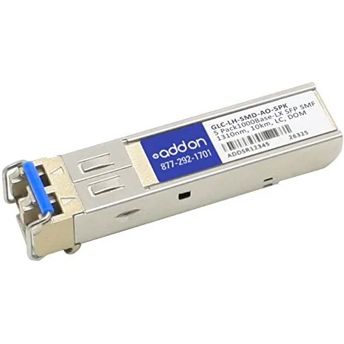ADDON GLC-LH-SMD-AO-5PK — ADDON CISCO GLC-LH-SMD COMPATIBLE TAA COMPLIANT 1000BASE-LX SFP TRANSCEIVER (SMF