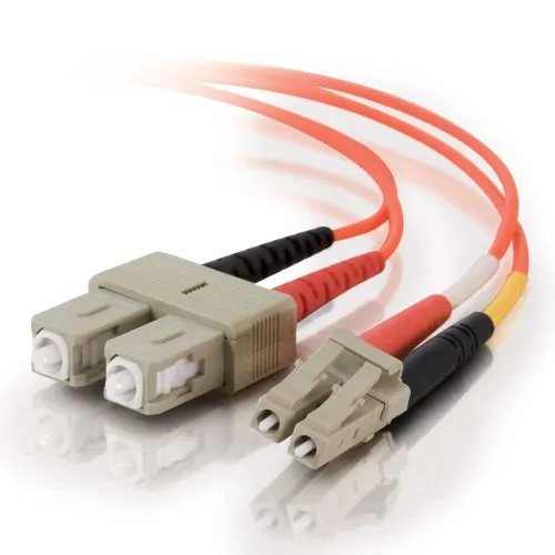LEGRAND 33157 — FIBER CABLE - LC RIGHT CONNECTOR - SC LEFT CONNECTOR - 5M LENGTH - ORANGE - MULT