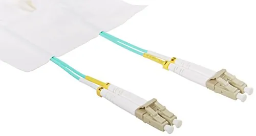 ADDON ADD-LC-LC-4M5OM3 — ADDON 4M LC TO LC AQUA OM3 DUPLEX OFNR (RISER-RATED) FIBER PATCH CABLE