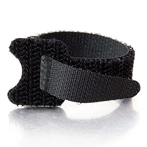 LEGRAND 29858 — 6IN HOOK AND LOOP CBL STRAPS BLK 12PK