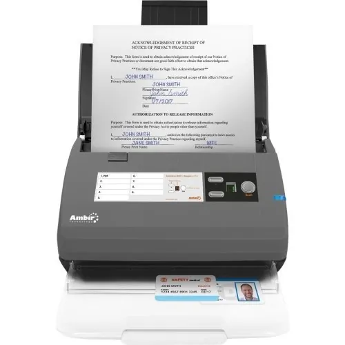 Ambir Technology DS820IX-ATH — AMBIR DS820IX IMAGESCAN PRO 820IX, 20PPM/40IPM ADF DUPLEX SCANNER; INCLUDES AMBI
