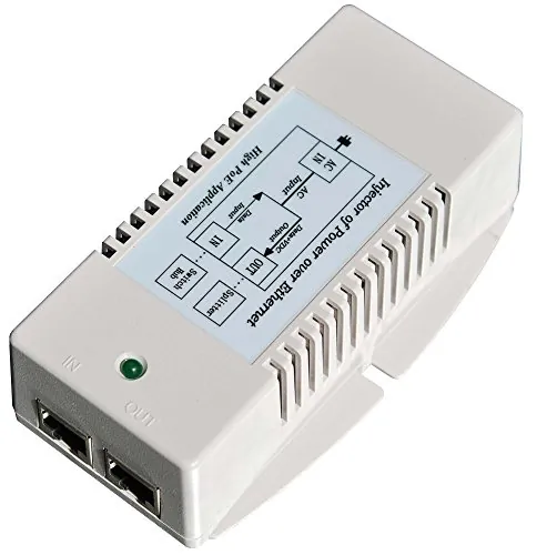 TYCON SYSTEMS TP-POE-HP-48GD - Gigabit 802.3AT 35W PoE Power Injector - 56V