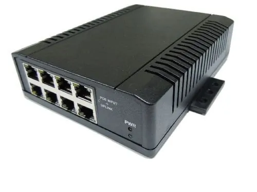 TYCON SYSTEMS TP-SW8-NC - 8-Port Passive PoE Switch for Network Devices