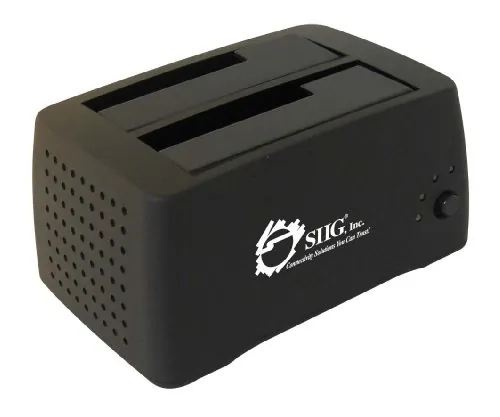 Siig SC-SA0412-S1 — DUAL BAY EXTERNAL DOCKING STATION WITH INTERNAL COOLING FAN FOR 2.5IN AND 3.5IN