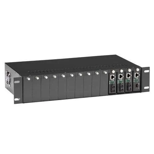 BLACK BOX CORPORATION LHGC-RACK — 14-Slot 2U Copper to Fiber Media Converter Chassis