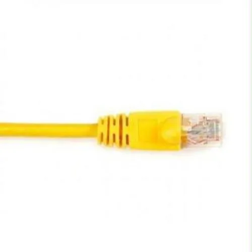 BLACK BOX CORPORATION CAT6PC-003-YL — Yellow CAT6 Ethernet Patch Cable for High-Speed Connectivity