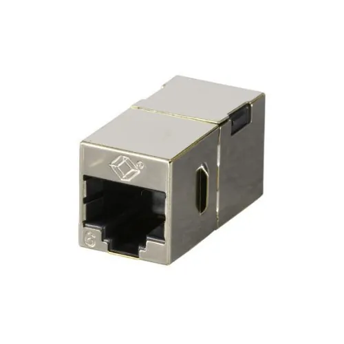 BLACK BOX CORPORATION FM608 — CAT6 COUPLER - SHIELDED, STRAIGHT-PIN, SILVER