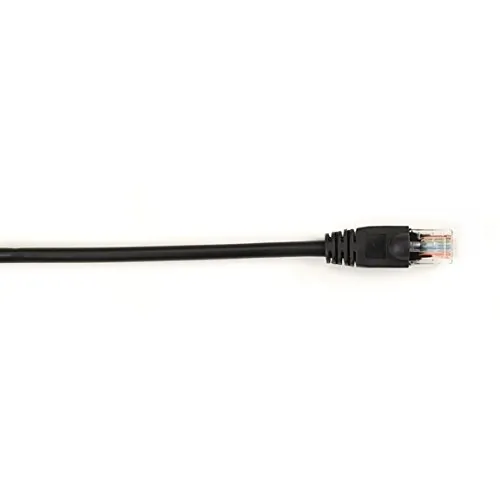 BLACK BOX CORPORATION CAT6PC-005-BK — CAT6 Black Ethernet Patch Cable - High Speed Network Cable