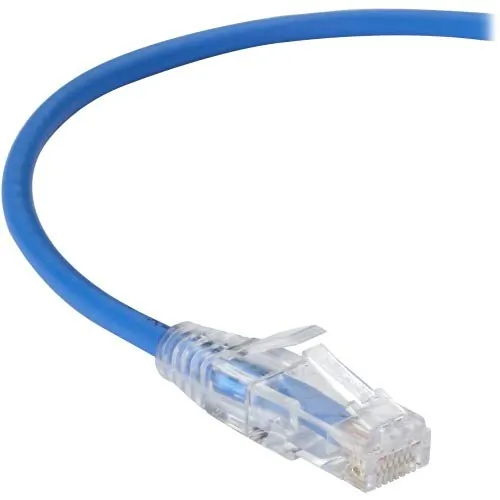 BLACK BOX CORPORATION C6APC28-BL-04 — BLACK BOX SLIM-NET CAT6A PATCH CABLES FEATURE A LOW-PROFILE DESIGN THAT SAVES SP