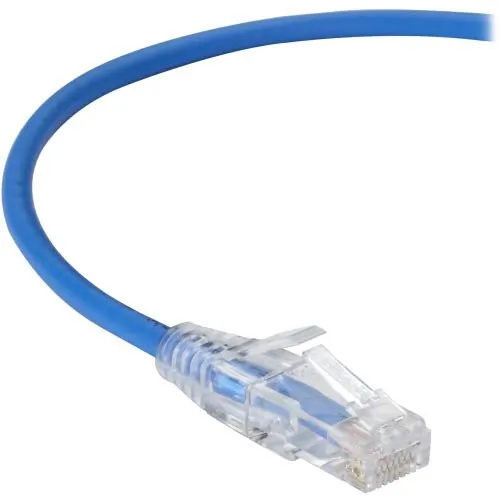 BLACK BOX CORPORATION C6APC28-BL-05 — BLACK BOX SLIM-NET CAT6A PATCH CABLES FEATURE A LOW-PROFILE DESIGN THAT SAVES SP
