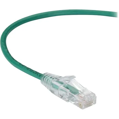 BLACK BOX CORPORATION C6APC28-GN-03 — BLACK BOX SLIM-NET CAT6A PATCH CABLES FEATURE A LOW-PROFILE DESIGN THAT SAVES SP