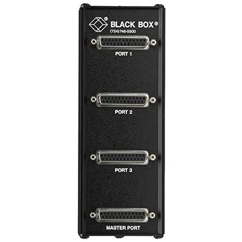 BLACK BOX CORPORATION TL073A-R4 — THE 3 PORT RS232 DB25 PASSIVE SPLITTER ALLOWS AN RS232 DCE DEVICE, SUCH AS A MOD