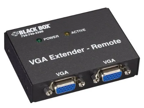 BLACK BOX CORPORATION AC555A-REM-R2 — WORKS WITH THE 4-PORT VGA TRANSMITTER (AC555A-4-R2) TO EXTEND V GA VIDEO UP TO 5