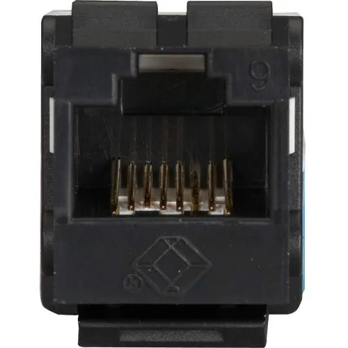 BLACK BOX CORPORATION FMT631-R3 — CAT6 KEYSTONE JACK - UNSHIELDED, 110 PUNCHDOWN TYPE, TAA, BLACK