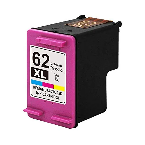 PCI C2P07AN-PCI — PCI BRAND ECO-REMAN HP 62XL C2P07AN #140 XL COLOR INK CARTRIDGE 415 PGS FOR HP E