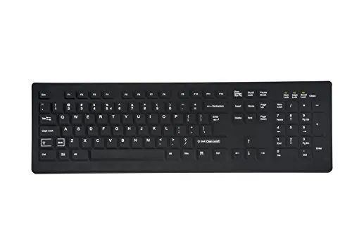 TG3 ELECTRONICS KBA-CK104S-BNUN-US - CLEANABLE SEALED BLACK KEYBOARD; 104 KEY WITHSTANDS HOSPITAL