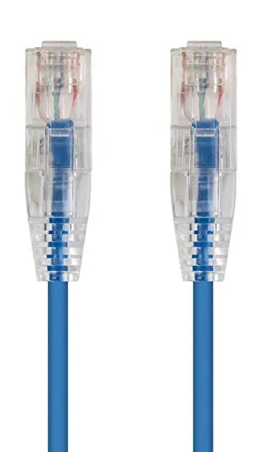 Monoprice 13509 — SLIMRUN CAT6 UTP CABLE-6-INCH BLUE