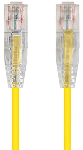 Monoprice 13521 — SLIMRUN  CAT6 UTP CABLE-1FT YELLOW