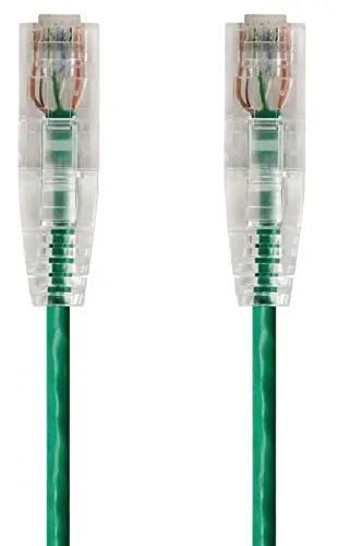 Monoprice 14795 — SLIMRUN CAT6 UTP CABLE-1FT GREEN