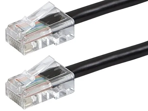 Monoprice 13406 — ZEROBOOT SERIES CAT6 24AWG UTP ETHERNET NETWORK PATCH CABLE, 10FT BLACK
