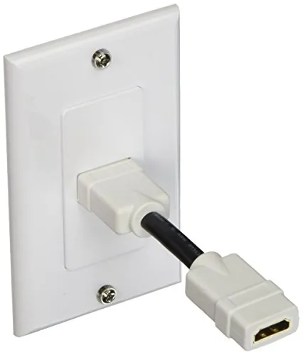 Monoprice 7330 — PIECE2 WALL PLATE WITH 4IN HDMI- WHITE