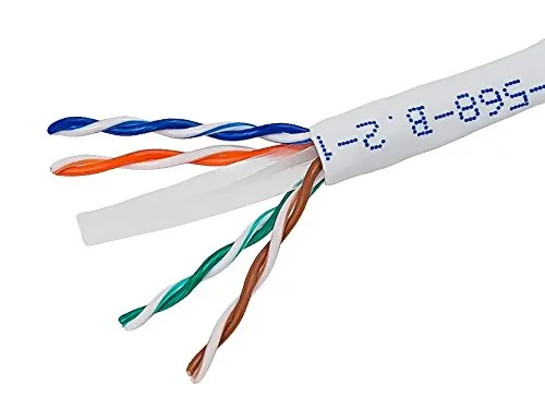 Monoprice 13675 — CAT6 UTP SOLID CMR) - WHITE- 500FT
