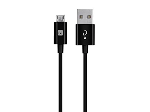 Monoprice 13926 - 6FT Black USB A to Micro B Cable - Fast Charging & Data Tran