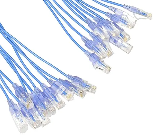 Monoprice 15166 — SLIM CAT6A CABLE - 10PK_ 10FT BLUE