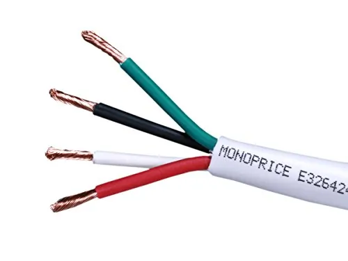 Monoprice 4041 — SPEAKER WIRE 16AWG CL2 4-CONDUCTOR_100
