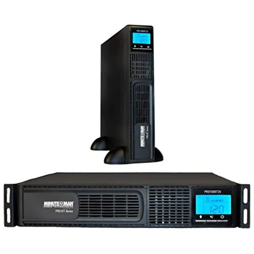 MINUTEMAN PRO750RT2U — PRO-RT2U SERIES: LINE-INTERACTIVE RACK/TOWER/OPTIONAL WALLMOUNT UPS, LCD DISPLAY