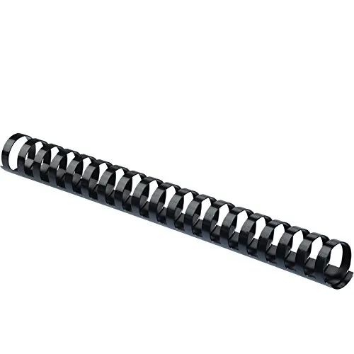 FELLOWES 52509 — BINDING COMBS PLASTIC - BLACK 3/4IN 25PK,DDS MUST BE ORDERED IN MULTIPLES OF CAS