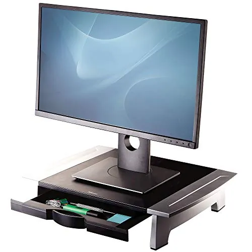 FELLOWES 8031101 — RAISES MONITOR TO COMFORTABLE VIEWING HEIGHT TO HELP PREVENT NECK STRAIN. SUPPOR