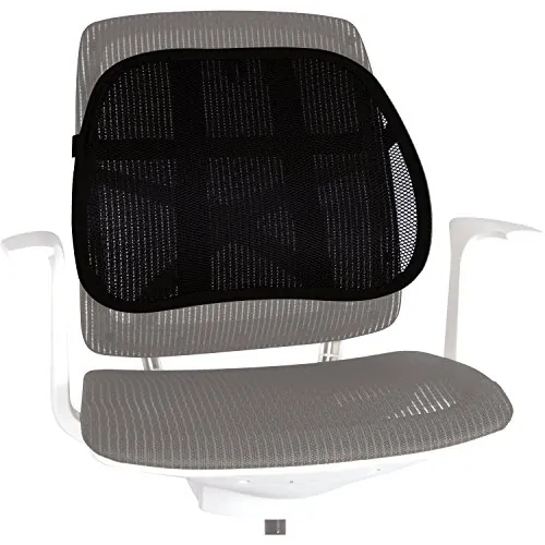 FELLOWES 8036501 — DESIGNED TO ATTACH EASILY TO ANY CHAIR, THE BACK SUPPORT REDUCES TENSION BY MAIN