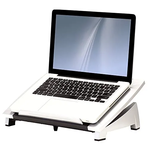 FELLOWES 8032001 — PLACES LAPTOP AT A COMFORTABLE HEIGHT TO HELP PREVENT NECK STRAIN. SUPPORTS 17IN