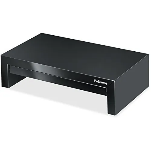FELLOWES 8038101 — RAISES MONITORS UP TO 21IN OR 40 LBS. TO COMFORTABLE VIEWING HEIGHT WHILE MAXIMI