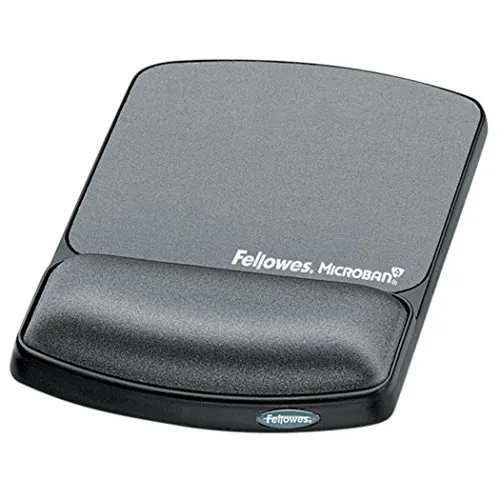 FELLOWES 9175101 — GEL WRIST REST & MOUSEPAD W/MICROBAN