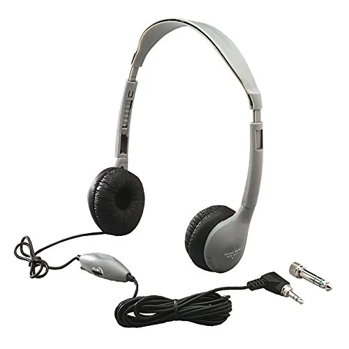 HAMILTONBUHL MS2LV — ON-EAR HEADPHONE WITH LEATHERETTE IN-LINE VOLUME