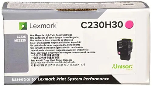 Lexmark C230H30 — LEXMARK C230H30 MAGENTA TONER CARTRIDGE
