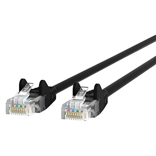 Belkin A3L980BT10MBLKS — 6 INCH BLACK CAT6 ASSEMBLED PATCH CABLE UTP 550MHZ - BLACK 6 INCH