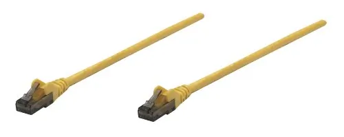 Intellinet 347419 — INTELLINET PATCH CABLE CAT6 YELLOW 0.5FT SNAGLESS BOOT