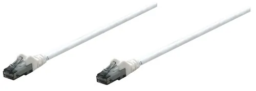 Intellinet 347501 — INTELLINET PATCH CABLE CAT6 WHITE 1FT SNAGLESS BOOT