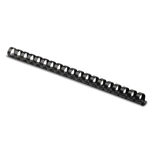 FELLOWES 52322 — PLASTIC COMBS - ROUND BACK, 3/8, 55 SHEETS, BLACK, 25 PACK - GIVES A PROFESSIONA